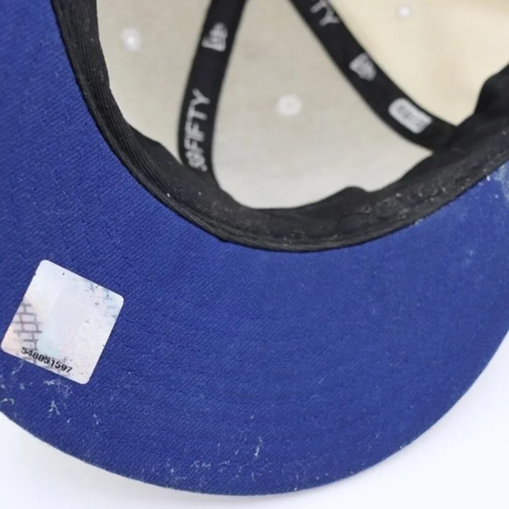 Vintage New Era NBA Fitted Hat Size 7 3/8 - Thrashed, Stained DIY Project Y2K
